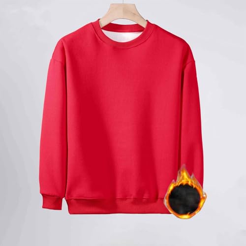 Girls Boys Fleece Lined Pullover Kids Fuzzy Sherpa Lined Sweatshirts Crewneck Long Sleeve Fall Winter Warm Tops2