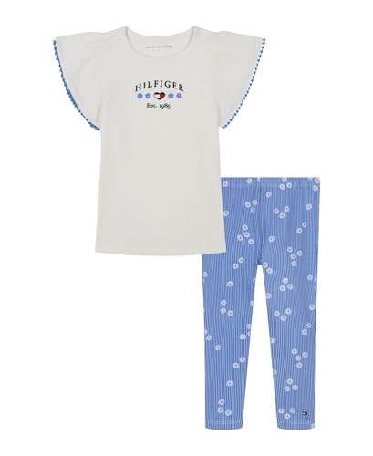 Image of Tommy Hilfiger Baby Girls 2-Piece Top and Legging Set