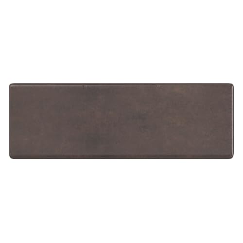 Image of SIMPLIHOME Avalon 54 inch Wide Vegan Leather Storage Ottoman in Brown