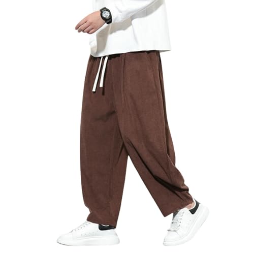 Pantalon en velours côtelé homme haut de gamme coupe japonaise