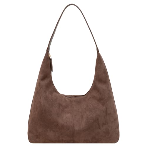 Bolso de hombro de gamuza para mujer Tote Hobo miniatura 1