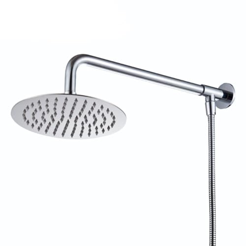Pommeau de douche en acier inoxydable avec rotule orientable durable - 2