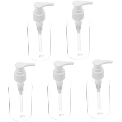 Dispensador De Jabon Antiguo FOMIYES 5 Piezas Botella De Baño para Mascotas Botella De Ducha Botella De Espuma De Mousse Transparente Dispensador De Jabón De Baño Botella Transparente Blanco Antiguo El Plastico