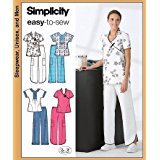 Simplicity Pattern 3705 Misses' Scrub Tops and Pants (8-16)