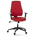 Produktbild hjh OFFICE 608120 Bürostuhl PRO-TEC 100 Stoff Rot Drehstuhl ergonomisch mit Verstellbarer Arm- & Rückenlehne
