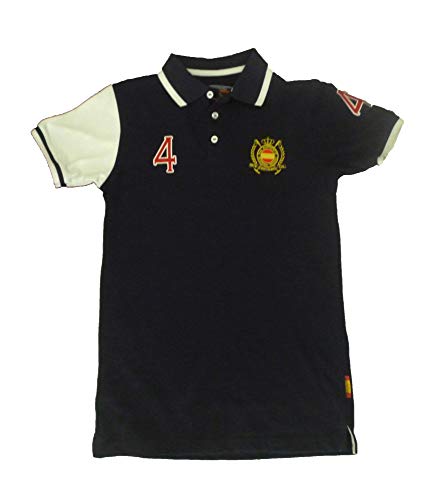 centauro - Polos Manga Corta - para niño Azul Blanco 16 años