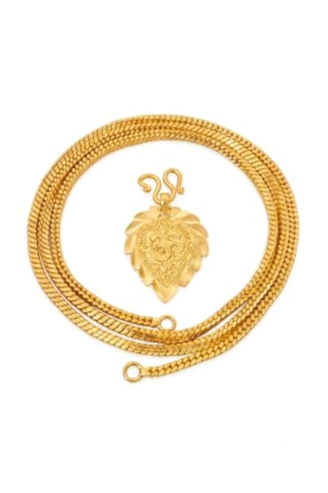 Men's Paul Chain 24 Inch Ohm Hindu Design Mangalsutra Necklace