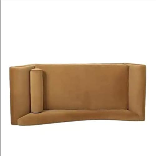 Image of Lazy Couch and Reclining Sofa /Recliner Chaise Longue /Fabric recliners /for Bedroom /Living Room /Office Reception Recliner Lounge Sofa and Armchair (Camel Brown)