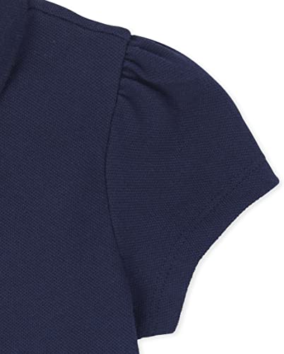 The Children's Place Girls' Toddler Mulipack Short Sleeve Ruffle Pique Polos3