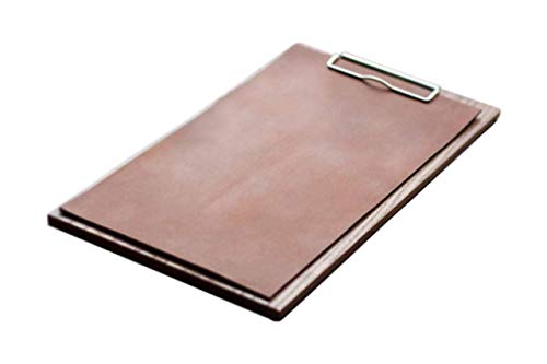 Wooden Menu Holder with Leather Cover-Menu Covers, Menu Board for Restaurant, Wood Clipboard, Hard Menu Covers, Restaurant Menu Covers, Menu Folder, Leather Menu Cover, Wooden Rustic Clipboards