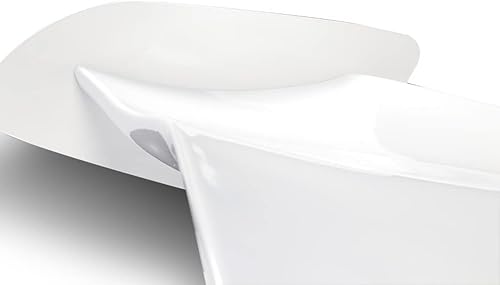 Miniatura 3 de Q1-TECH, Alerón de cubierta de maletero ajustable pintado de color blanco brillante con ajuste universal, resistente a la intemperie, con kit de