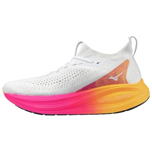 Mizuno Neo Vista 2 Unisex: Zapatillas de running premium en color blanco y rosa