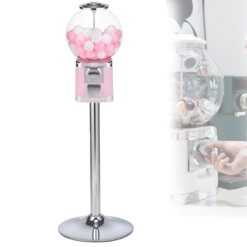 OzcNykt MáQuina Expendedora De CáPsulas con FuncióN De Chicles, Dispensador Inteligente De CáPsulas De Café Y Caramelos, Eventos U Oficinas Pink