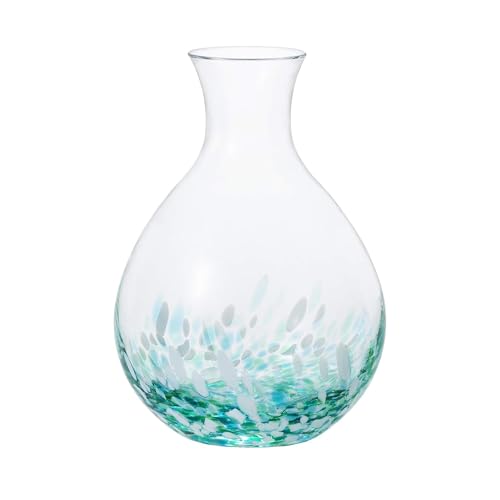 Japanese Handcrafted Cup Set – Traditional Glassware for Cold Beverages, Made in Japan, Perfect for Gifting (Mizubasho Decanter, Decanter (2.87 fl oz - 365ml))