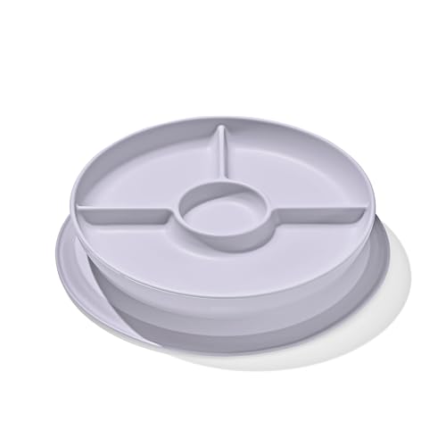 OXO Tot Stick & Stay Suction Divided Plate (Lilac)