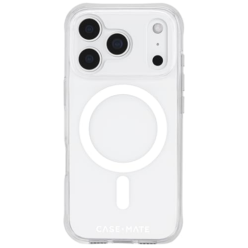 Image of Case-Mate iPhone 17 Pro Case - Tough Clear | Compatible with MagSafe - Rugged Phone Cover with 12ft Drop Protection - Premium Magnetic Phone Cover for iPhone 17 Pro