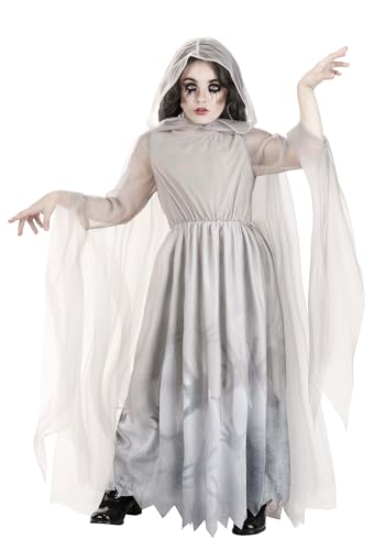 Disfraz de Fantasma Dama Blanca para Niñas Small