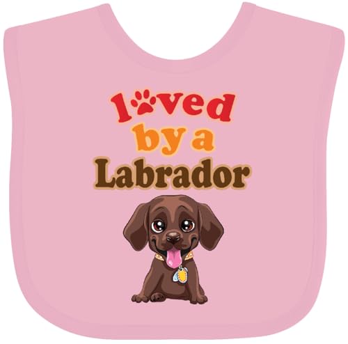 inktastic Labrador Chocolate Lab Baby Bib