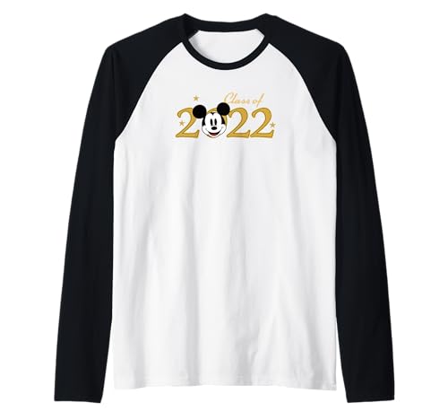 T-shirt Mickey Class Of 2022 raglan confortable pour éviter la chaleur des examens