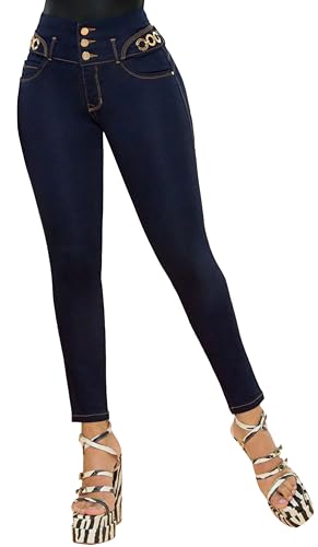 Fiorella Shapewear Pantalones Colombianos Levanta Cola | Butt Lifting Colombian Jeans for Women | High Waisted Push Up | 5172