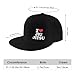 I Love Jiu Jitsu Flat Bill Hat Men Women Fashion Classic Adjustable Flat Brim Hat Black
