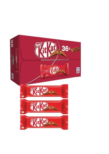 Image of Nestle, Kitkat Pack Of 36 Pc Of 2 Fingers Each Made In Uk, Chocolate, 745 Grams