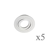 Material: aluminio; iP20 Wonderlamp Classic - Foco empotrable redondo aluminio