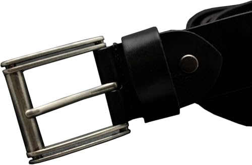 Mens Punk Genuine Leather belts, Biker Rock Skull Cross Black Waist Strap belt3