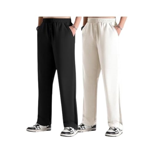 Image of GRECIILOOKS Men's Loose Mid Rise Regular | Sports Stylish Track Pant | Trouser (Available in Plus Size)