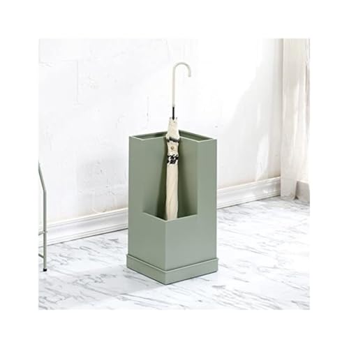 Porte-parapluies vert à double bac pour entrée de maison - 4