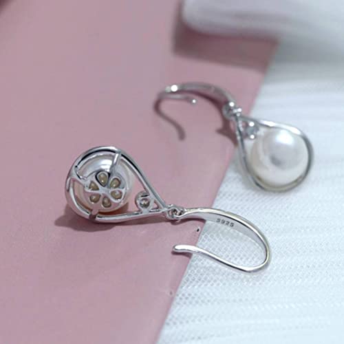 Boucles d'oreilles en perles d'eau douce naturelles anti irritation 925 - 3