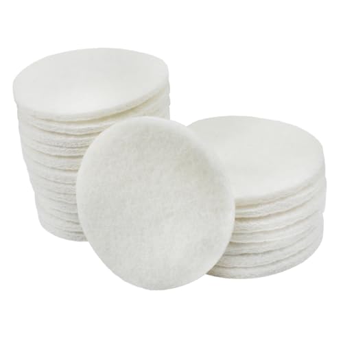 Image of 20 Pcs 4 inch Drill Brush Scrubber Scouring Pads | 1200 Grit, Hook & Loop Power Scrubber Scour for Rotary Tools, Random Orbital Sander (White)