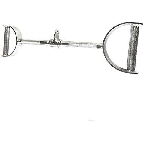 Senshi Japan Lat Pulldown Bar With Chrome Handles Cable Machine Attachment - Premium Quality Lat Bar For Multigym, Cable Machine, Home Gym, Power Cage, etc. - For Lat Pulldowns, Wide Grip Rows, Etc Cover