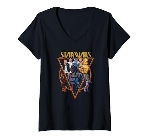 T-shirt Star Wars vintage col V idéal pour vos sorties pop culture