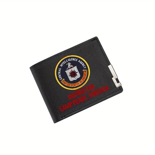 Portefeuille pour homme avec logo CIA cadeau de Noël idéal pour père
