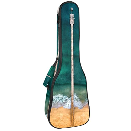 Housse pour ukulélé – Vert – Plage – Océan – 10 mm – Rembourrage épais en éponge de 53,3 cm – Avec sangles réglables… - Les Beatles, Paul McCartney, John Lennon, RIngo Starr, George Harrison Housse pour ukulélé - Vert - Plage - Océan - 10 mm - Rembourrage épais en éponge de 53,3 cm - Avec sangles réglables…