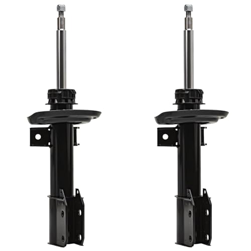 Image of Detroit Axle - 8pc Bare Struts Kit for 2013-2015 Mercedes-Benz GLK250 2010-2015 GLK350, 2 Front Bare Strut Shocks Assembly 2 Rear Shock Absorbers 4 Front Rear Sway Bars 2014 Replacement