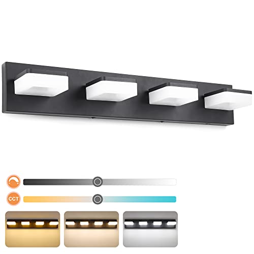 La moderna luce da bagno è realizzata in acrilico di alta qualità e acciaio inossidabile SUS304, classica finitura nera opaca, eccellente lavorazione galvanica e tecnologia di tenuta, anti-appannamento, a prova di umidità, antipolvere e antiruggine. I chip LED 2835SMD di alta qualità e il paralume in acrilico bianco satinato rendono la luce più luminosa, risparmiando più energia. Luce morbida, nessun sfarfallio, nessun abbagliamento, che può proteggere efficacemente gli occhi e creare un'atmosfera confortevole.