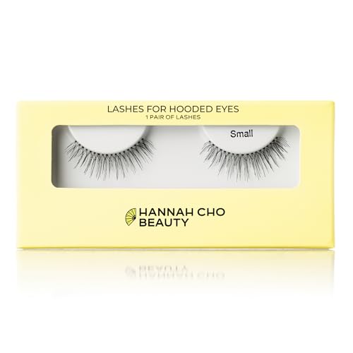 Best Strip Lashes for Hooded Eyes - Very Natural, Pre-sized False Eyelashes - Designed for Hooded...