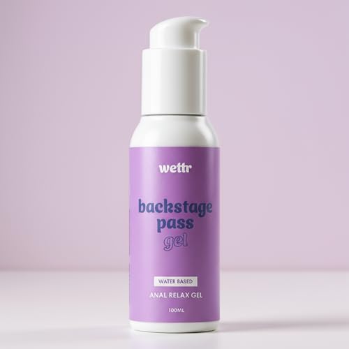 Wasserbasiertes Anal Relax Gel mit Cooling-Effekt 100 ml Hautfreundlich für Männer Kondom- & Toy-Sicher | Langanhaltend nicht klebrig pH-hautneutral Backstage Pass by wettr