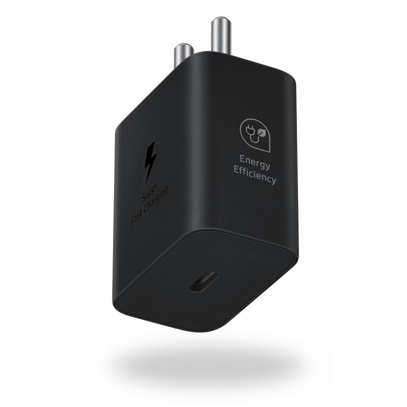 Image of 25W USB C PD Adapter, Fast Charging Type C Wall Adapter Compatible with Samsung Galaxy S25, S24, S23, S22, S21, A56, A55, M56, Z Fold & Flip Series, Black