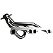 MILLION PARTS Stainless Steel Header Exhaust System Kit WH-0012 Compatible with Dakota Ram 1500 2500 3500 Pickup 4-1 Design 2PCS