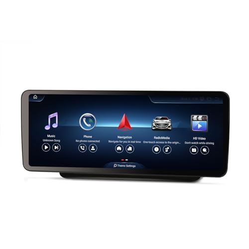 Erisin 12,3 Pulgadas IPS Pantalla 8GB+128GB Android 14 Radio Coche Bluetooth Estéreo Navegación GPS para Mercedes Clase E W207 C207 A207 NTG 4.5 Soporta CarPlay Android Auto Dab+ DSP WiFi Canbus USB