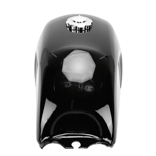 Tanque de gasolina para motocicleta universal CG125 depósito de metal retro negro