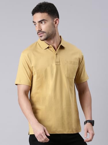 Image of Classic Polo Men's Half Sleeve Polo Neck Authentic Fit Solid Cotton T-Shirt