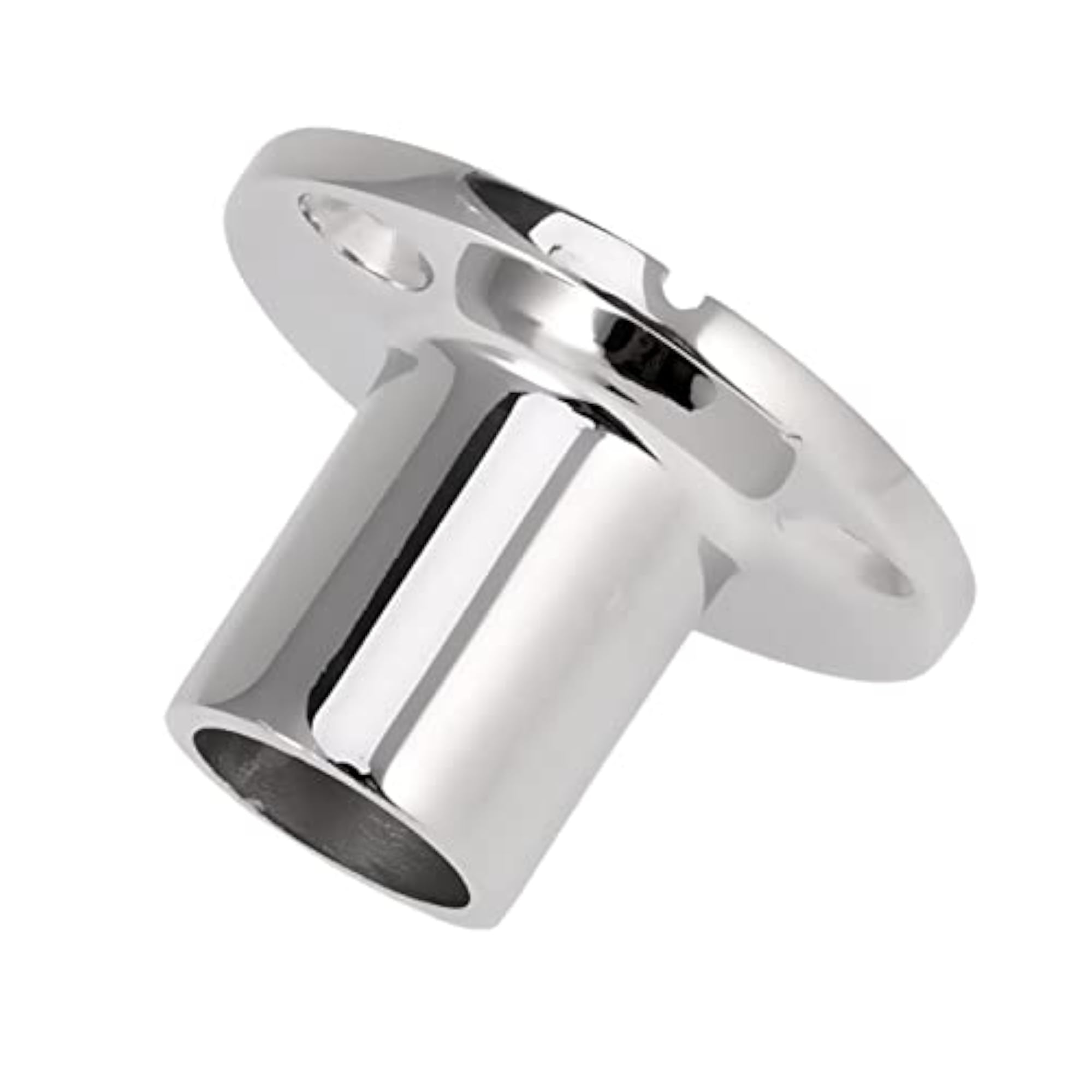 Round Base Hardware for Boat Hand Rail/Stanchion, 316 Stainless Steel