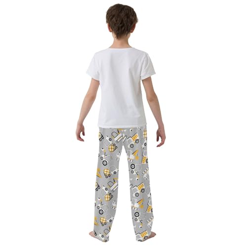 Cargo Crane Boys Long Pants Soft Trousers Elastic Waist Kids Lounge Bottoms with Pockets S-XL3