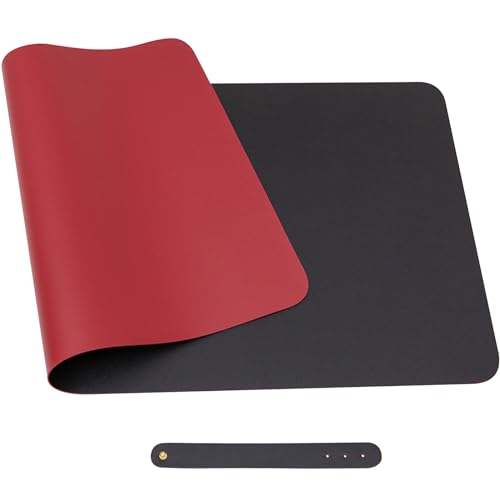 Dafape Mouse Pad Large Desk Pad, 60X30CM Mouse Mat Table Mat Protector Keyboard Pad for Computer Laptop PC Office Home Soft Comfortable Durable Desktop Mousepad (Black)