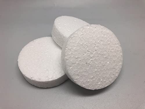 1000 Rondelle in polistirolo, diametro 67 mm