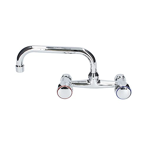 Fontastock URBEL FSKFGC003 Kitchen Sink Faucet, 2 Sockets Horizontal Spout with Trims, 360 Degree Swivel, Zinc and Brass - Image 3